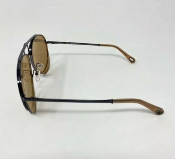 Chloe Romie 61mm Aviator Sunglasses Dark